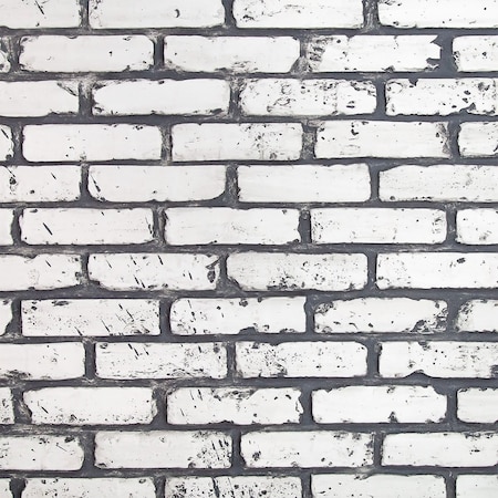 Ekena Millwork 8"W x 10"H Old Chicago Endurathane Faux Brick Siding Panel Sample, White Brick SAMPLE-PN016WB